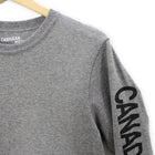 Canadian Made Wavy Round Hem Long Sleeve - Grey