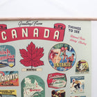 Canadian Provinces Retro 20 x 28'' Print + Hanging Kit