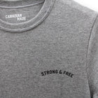 Illusion Round Hem T-Shirt - Grey