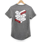 Illusion Round Hem T-Shirt - Grey