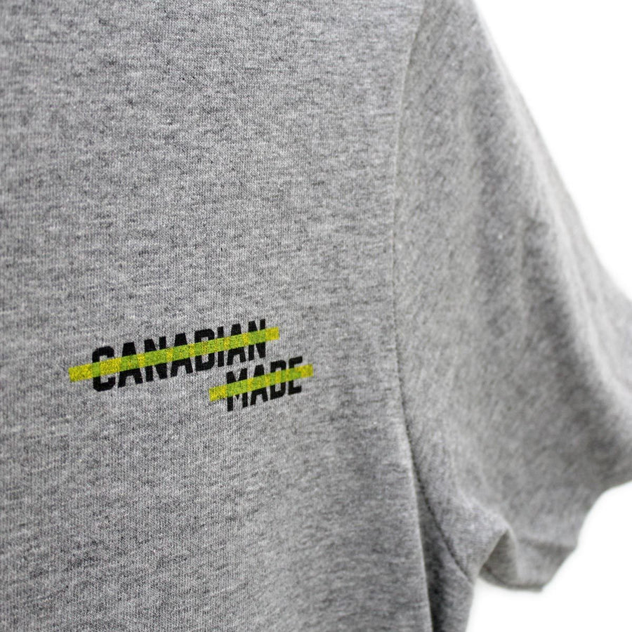 Canadian Made Highlight Round Hem T-Shirt - Grey