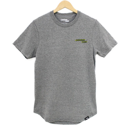 Canadian Made Highlight Round Hem T-Shirt - Grey
