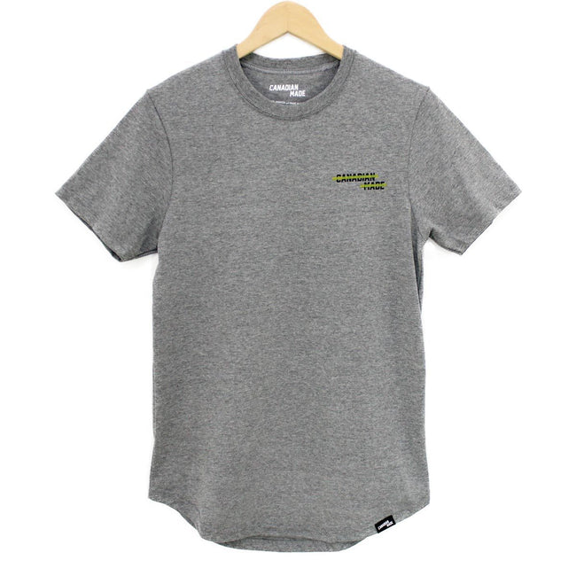 Canadian Made Highlight Round Hem T-Shirt - Grey